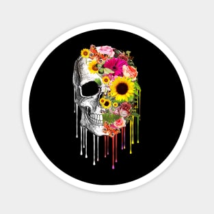 Floral Skull 20 Magnet